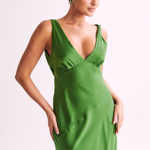 Green Meshki Cowl Back Dress - Picture 6 of 11